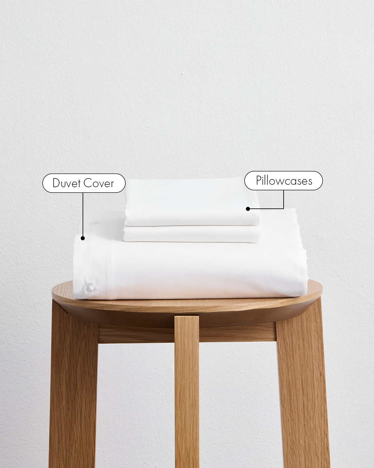 Crisp White Organic Cotton Percale Duvet Cover Set - Image 2