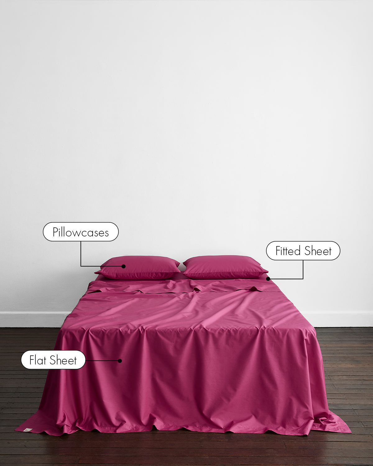 Berry Organic Cotton Percale Sheet Set - Image 2