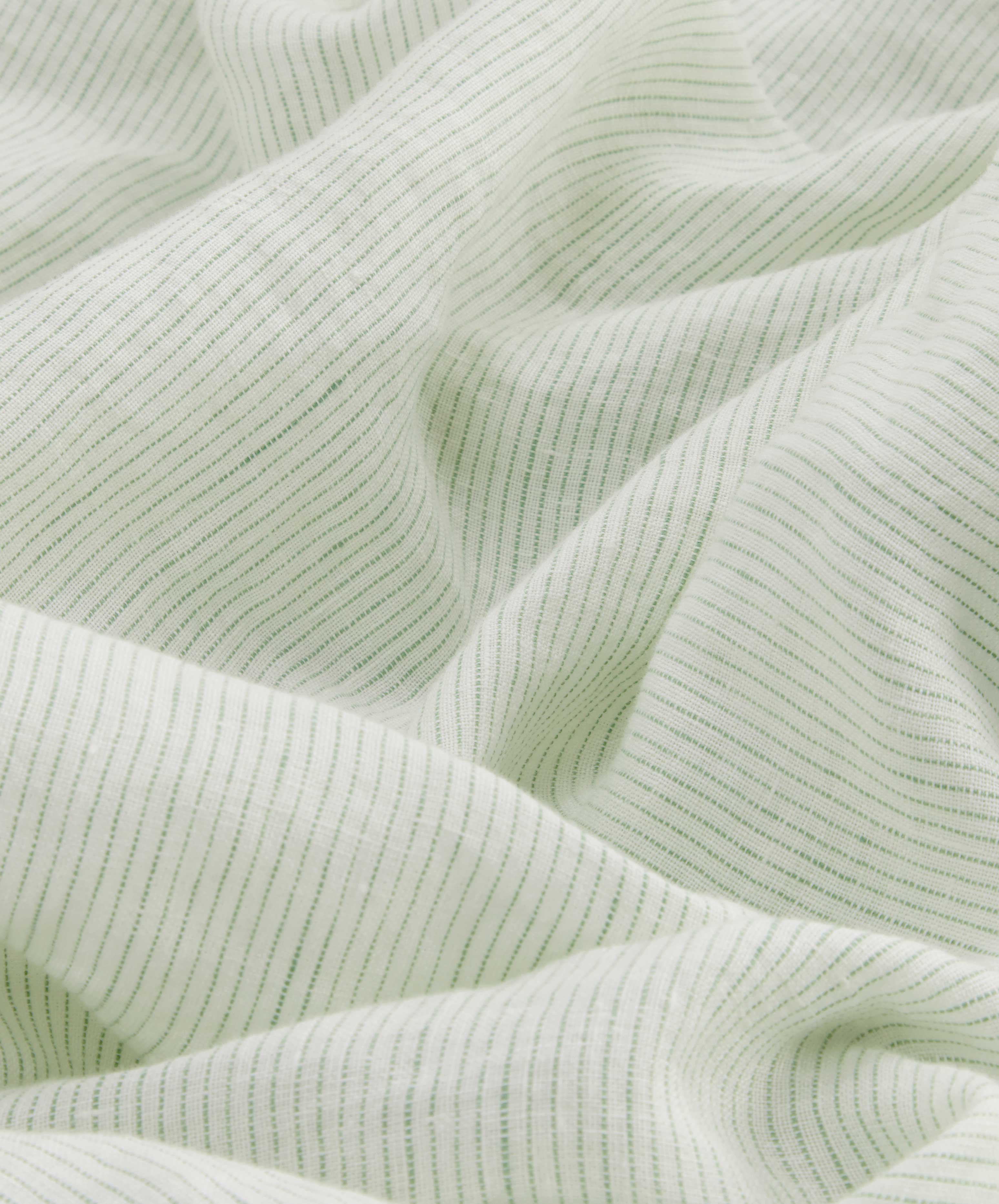 Linen Sheet Set with Pillowcases - Fern Stripe - Image 4