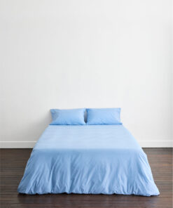 Sky Organic Cotton Percale Bedding Set