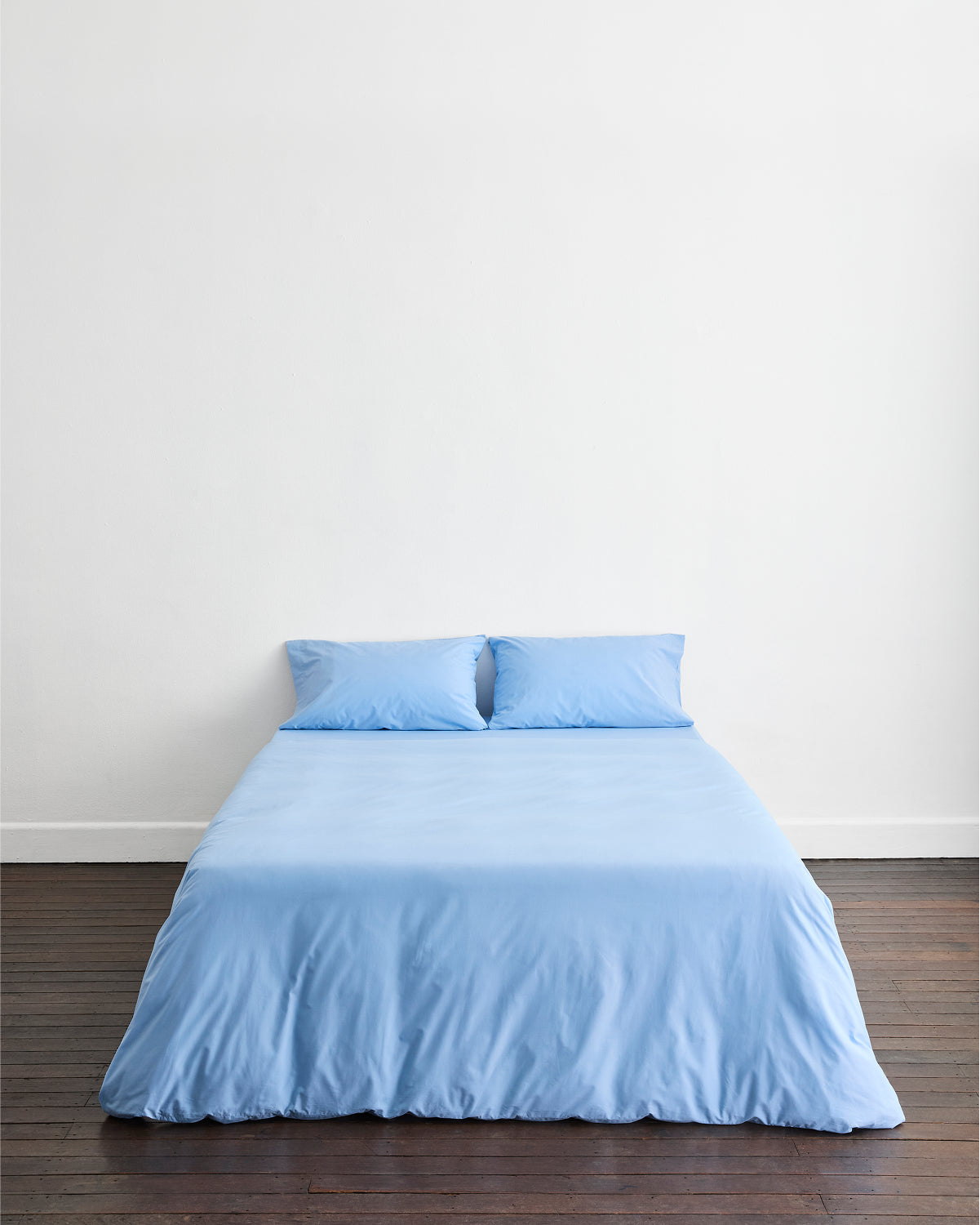 Sky Organic Cotton Percale Duvet Cover - Image 2