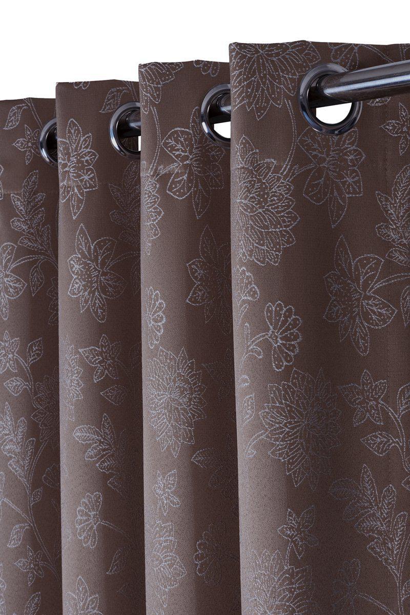 100% Blackout Curtain Panels Fannie - Woven Jacquard Triple Pass Thermal Insulated (Set of 2 Panels) - Image 4