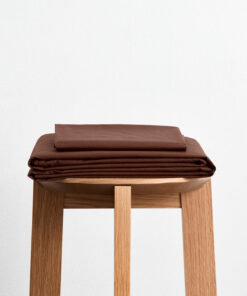 Espresso Organic Cotton Percale Sheet Set