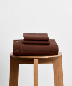Espresso Organic Cotton Percale Duvet Cover Set