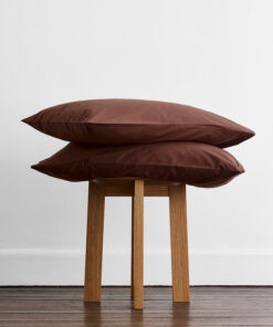 Espresso Organic Cotton Percale Pillowcases (Set of Two)