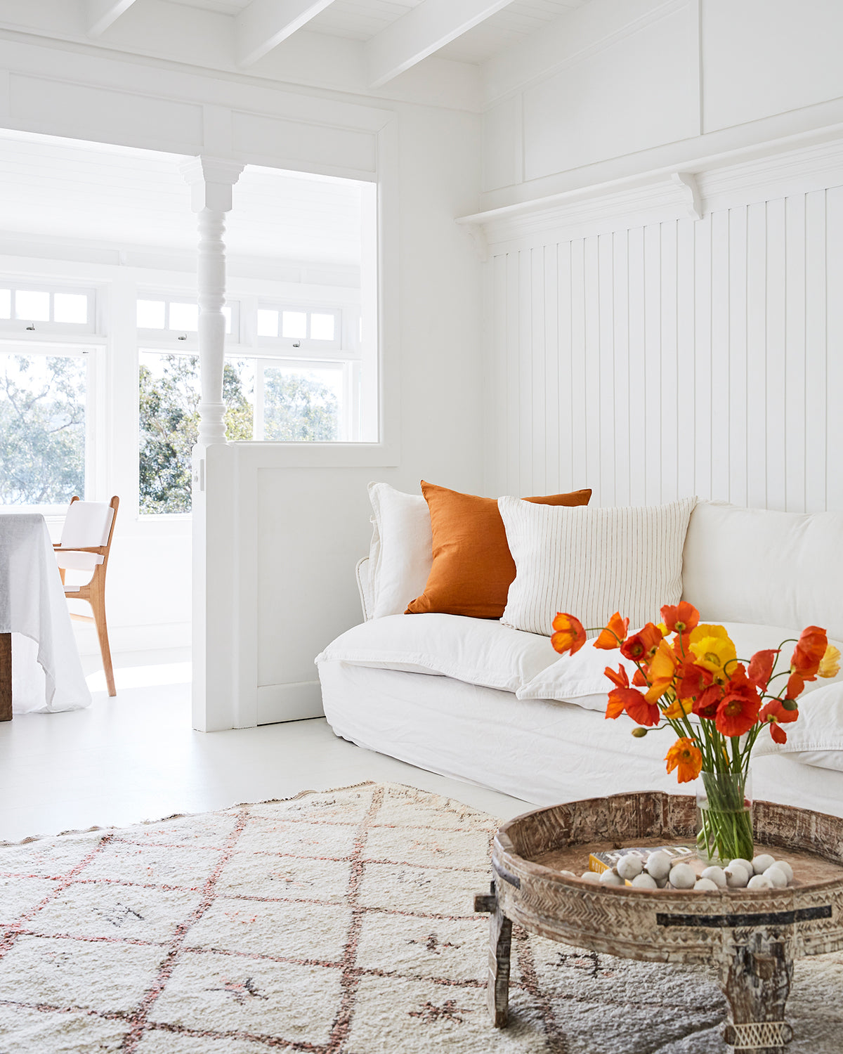 Rust Stripe 100% French Flax Linen European Pillowcases (Set of Two) - Image 4