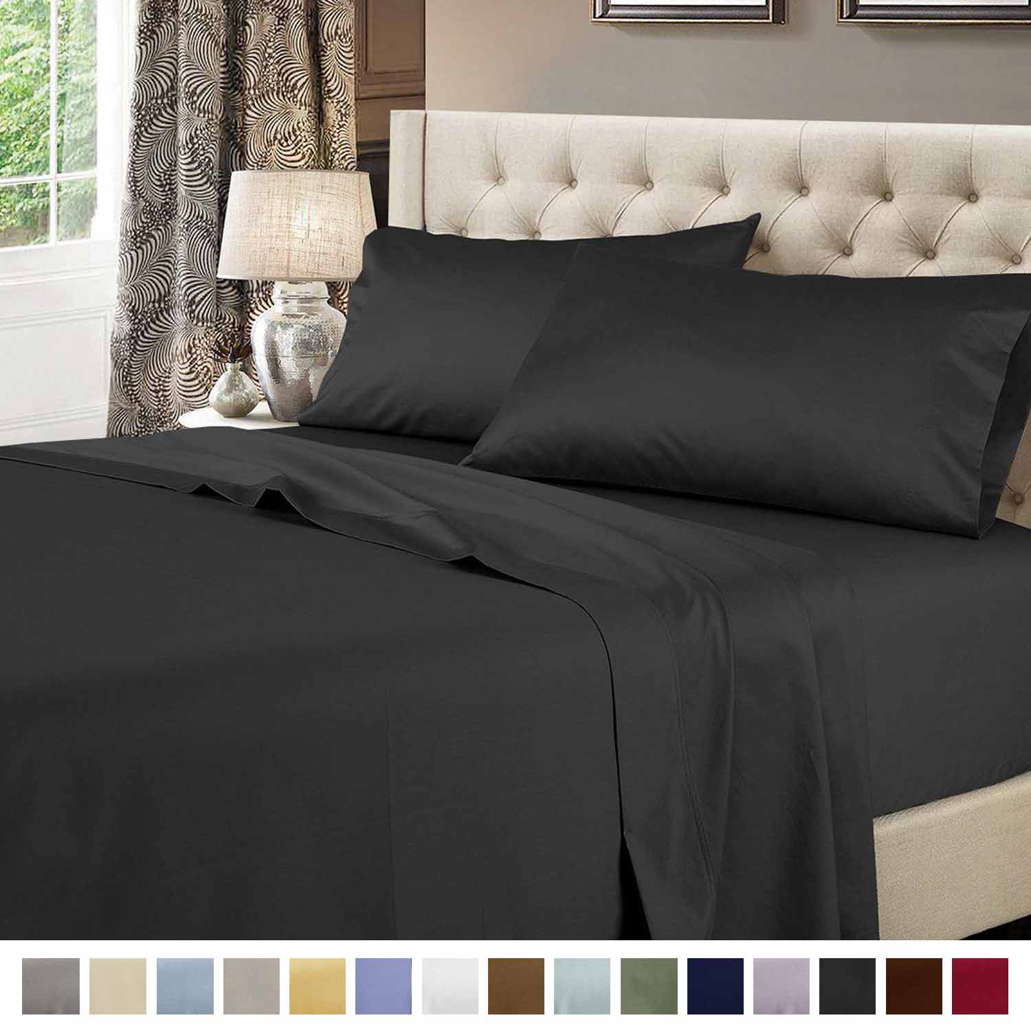 Extra Deep Pockets (22 inches) Solid 600 Sheet Set - Image 19