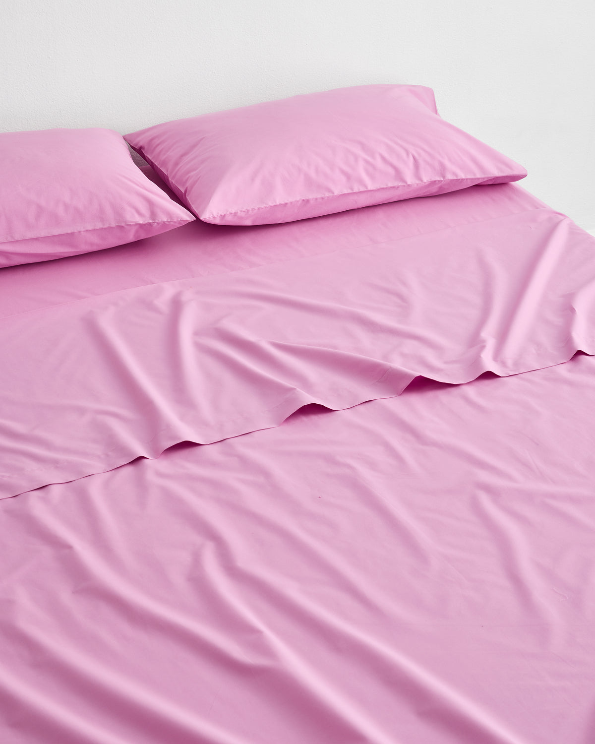 Bubblegum Organic Cotton Percale Sheet Set - Image 3