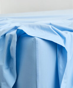 Sky Organic Cotton Percale Fitted Sheet