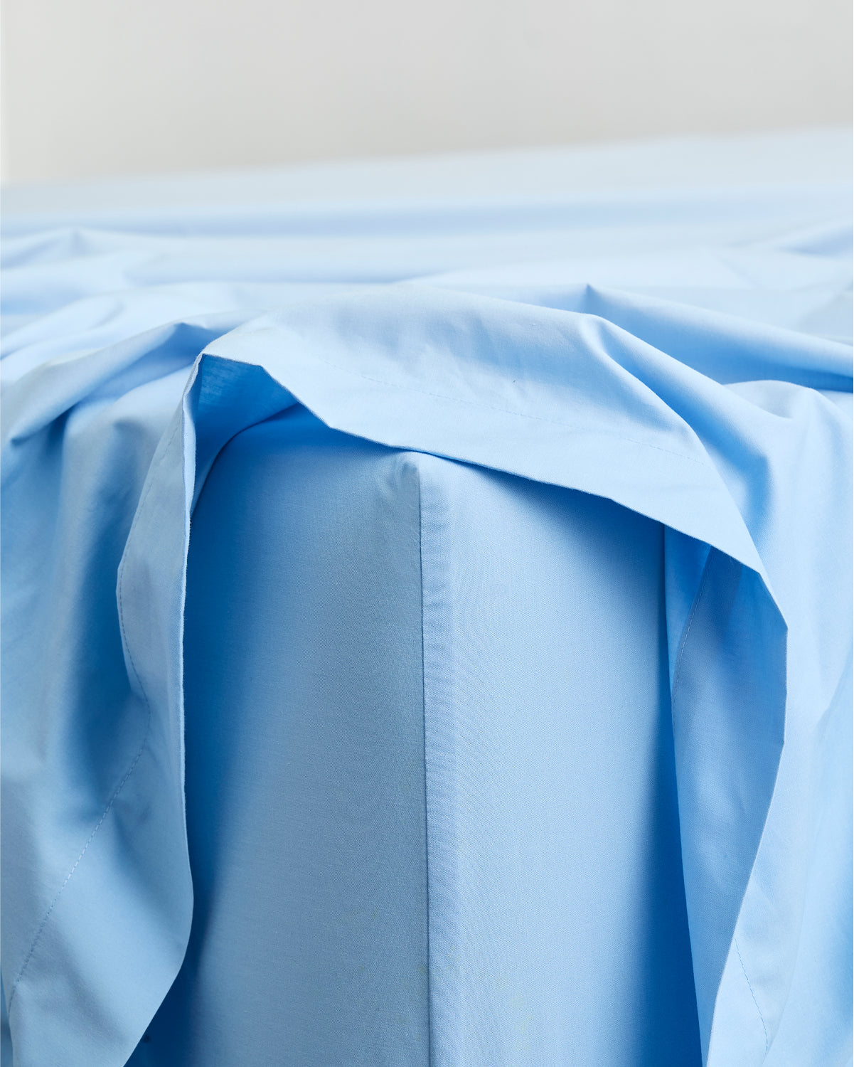 Sky Organic Cotton Percale Fitted Sheet
