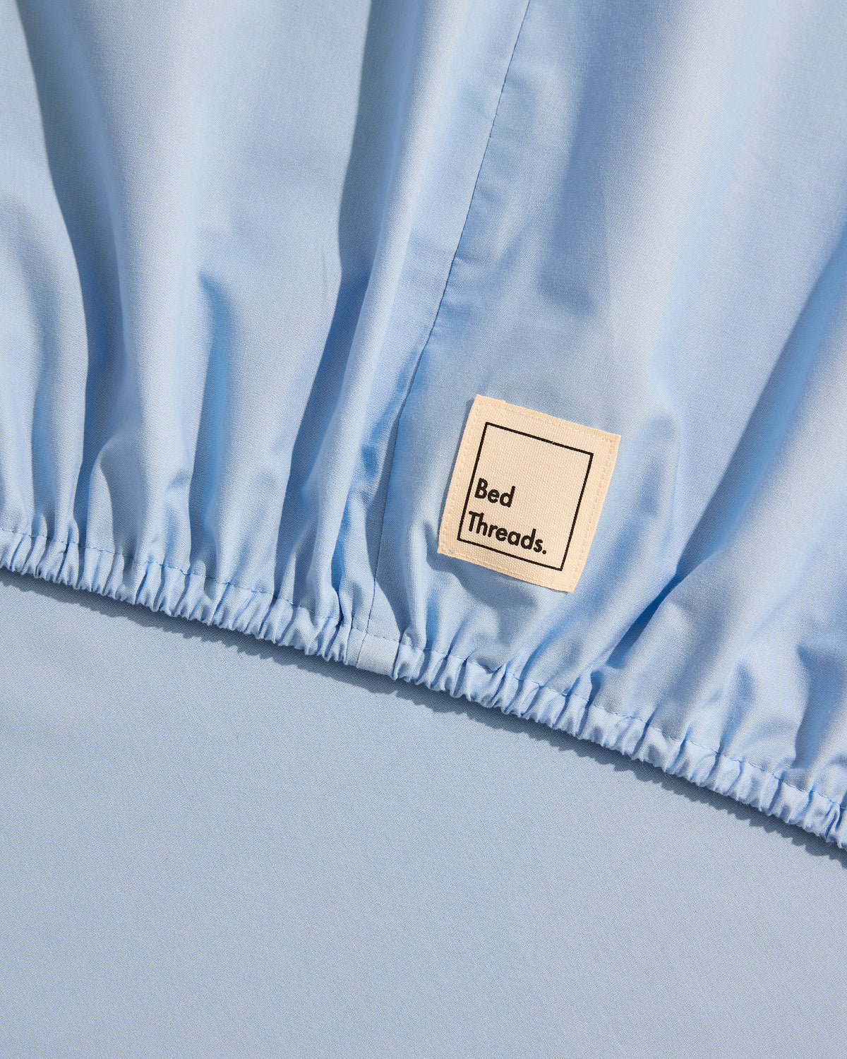 Sky Organic Cotton Percale Fitted Sheet - Image 2