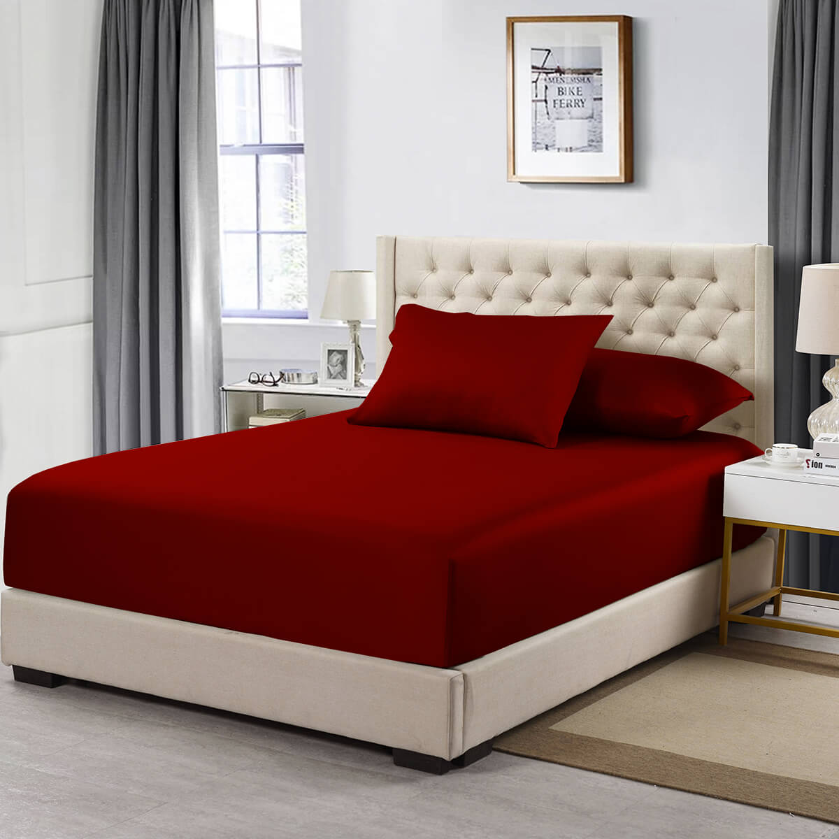 High Profile Fitted Sheet Only (22 Inches) - Luxurious Cotton 608 Thread Count - Image 17