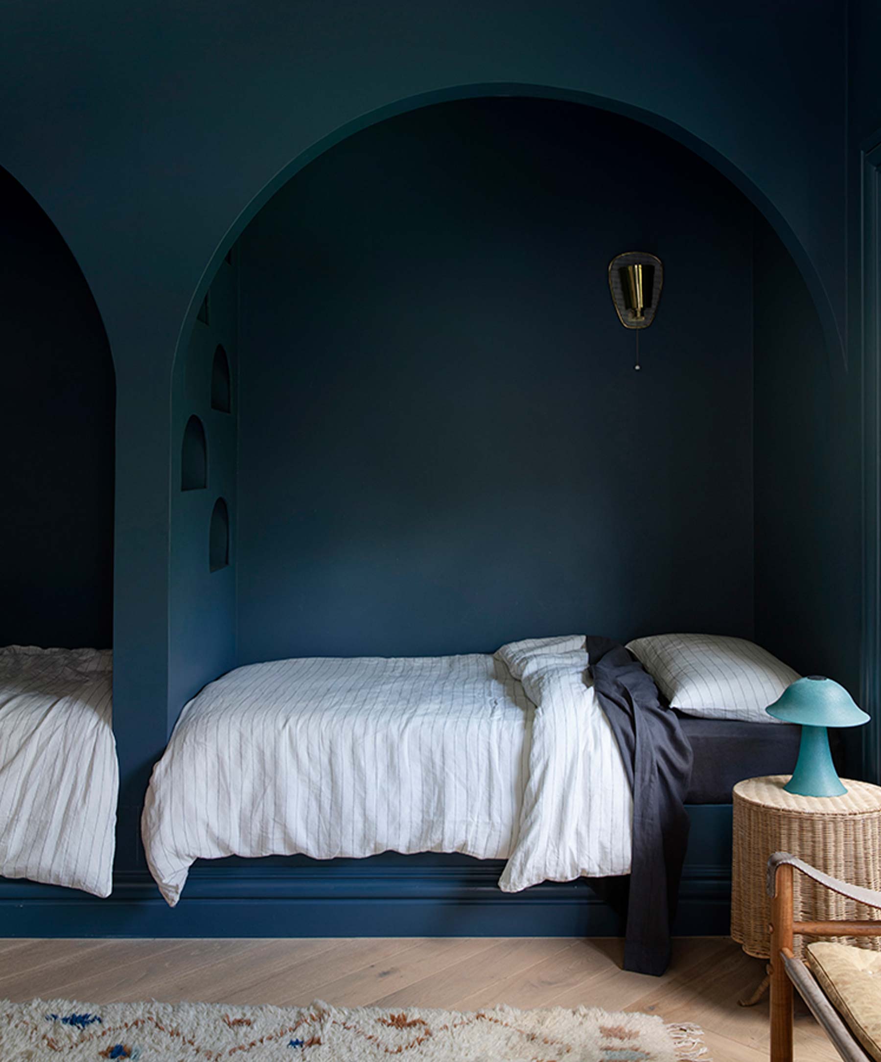 Linen Flat Sheet with Border - Slate - Image 4