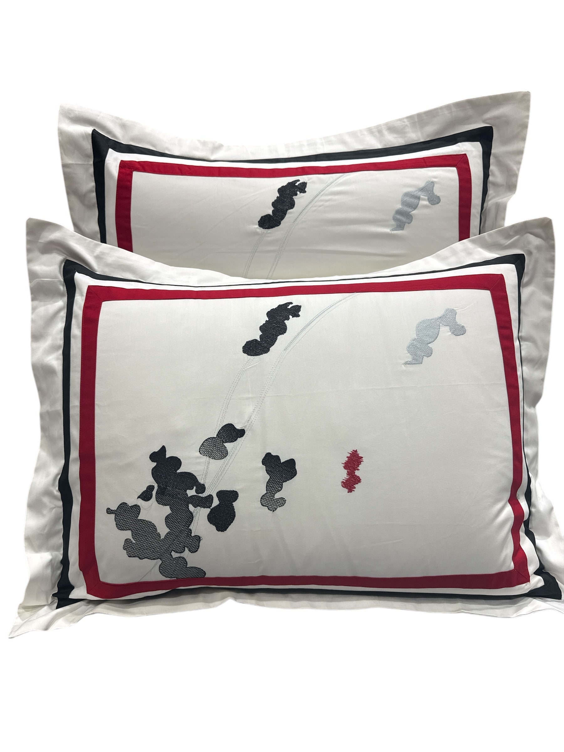 Florence Embroidered 100% Cotton 3-Piece Duvet Cover Set - Image 3