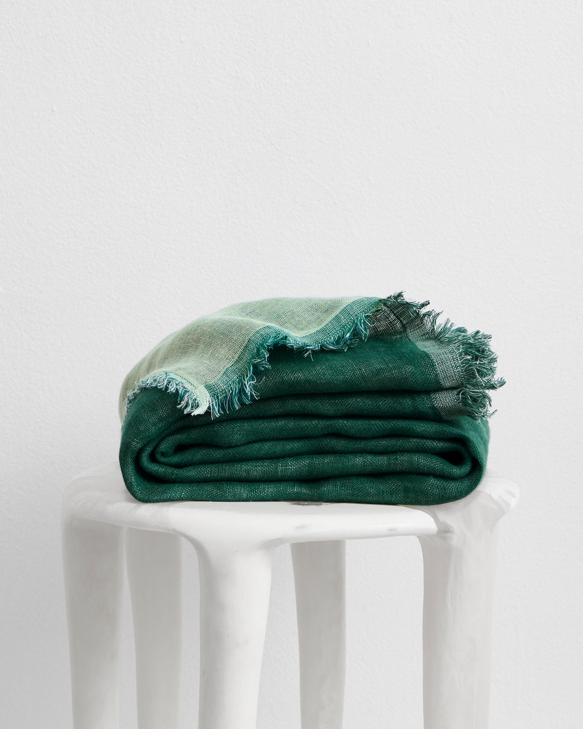 Forest & Sage 100% French Flax Linen Muslin Throw