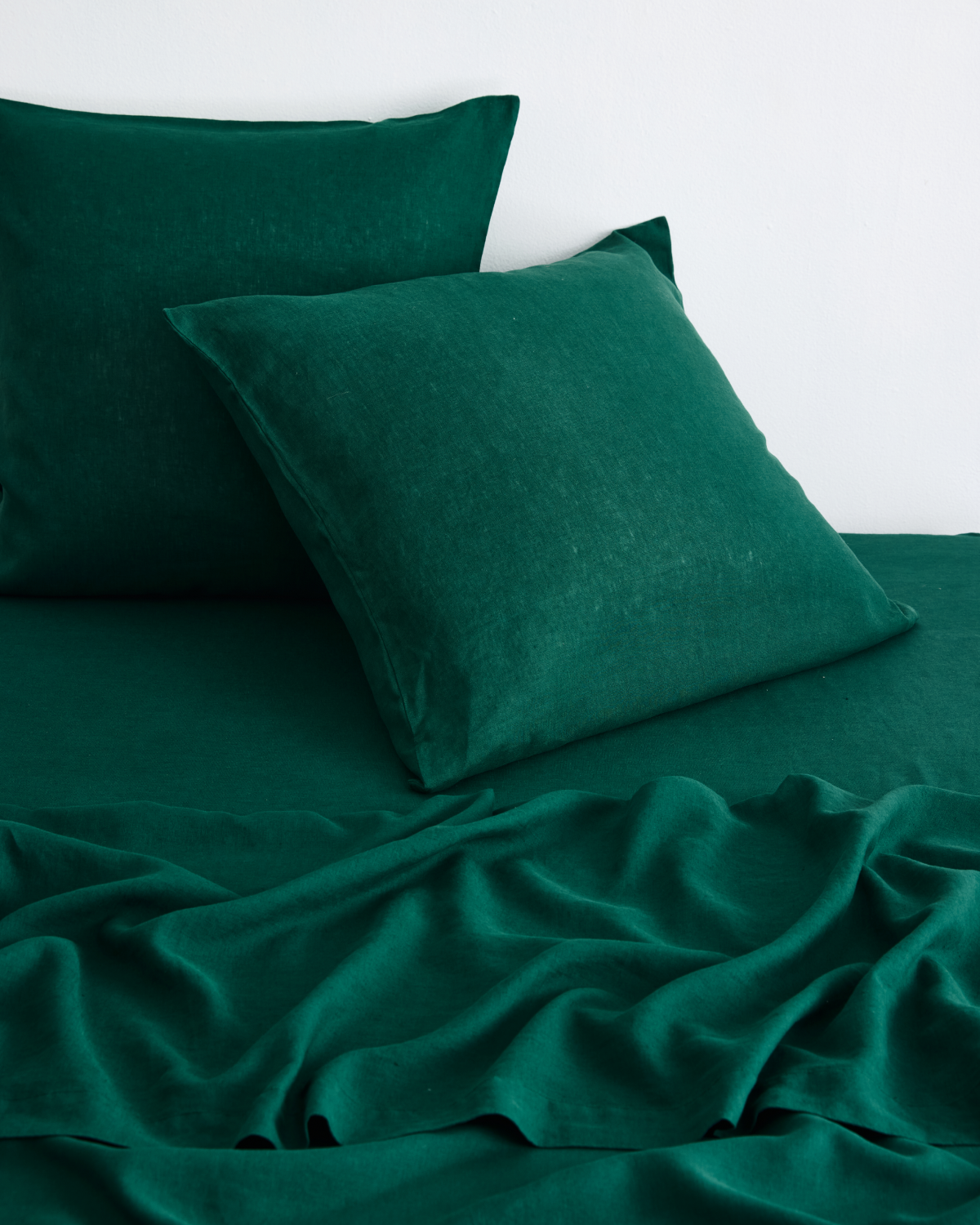 Forest 100% French Flax Linen European Pillowcases (Set of Two) - Image 2