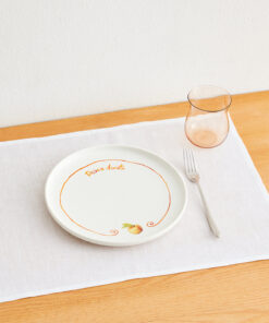 Gemma Bamforth x Bed Threads 'Pesca Dorata' Ceramic Dinner Plate
