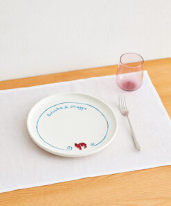 Gemma Bamforth x Bed Threads 'Radicchio di Chioggia' Ceramic Dinner Plate