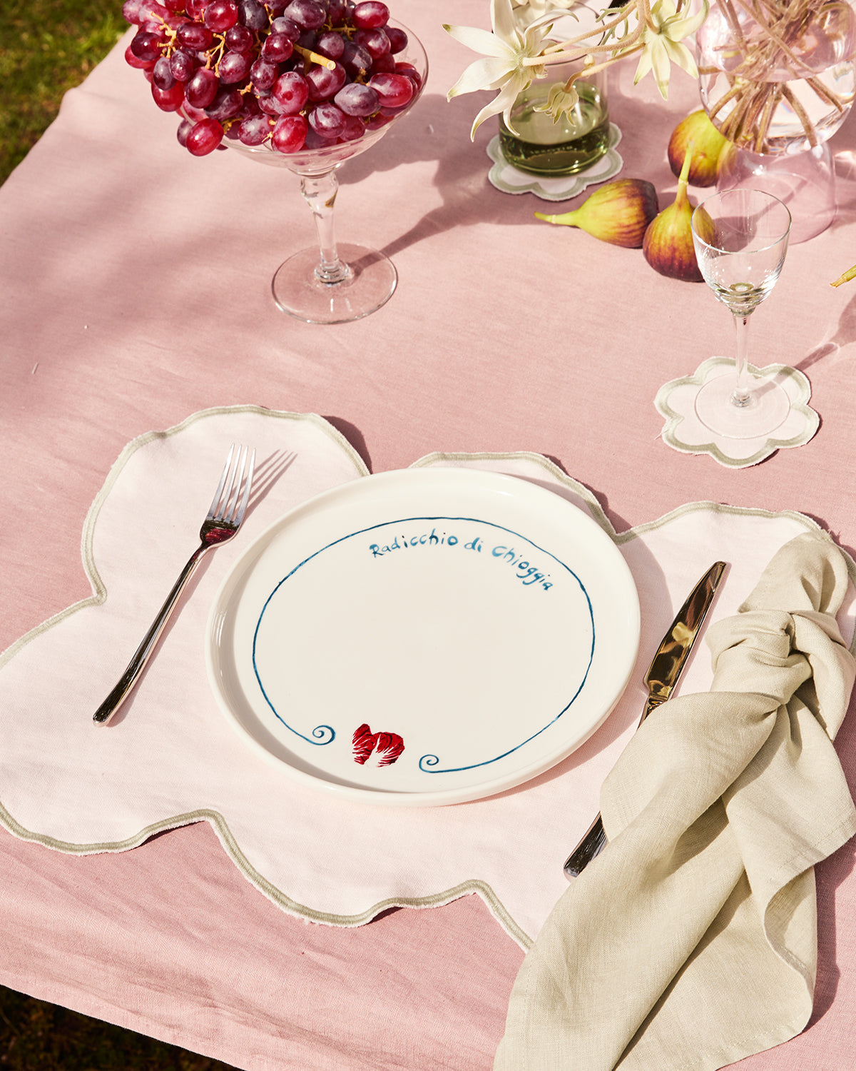 Gemma Bamforth x Bed Threads 'Radicchio di Chioggia' Ceramic Dinner Plate - Image 3