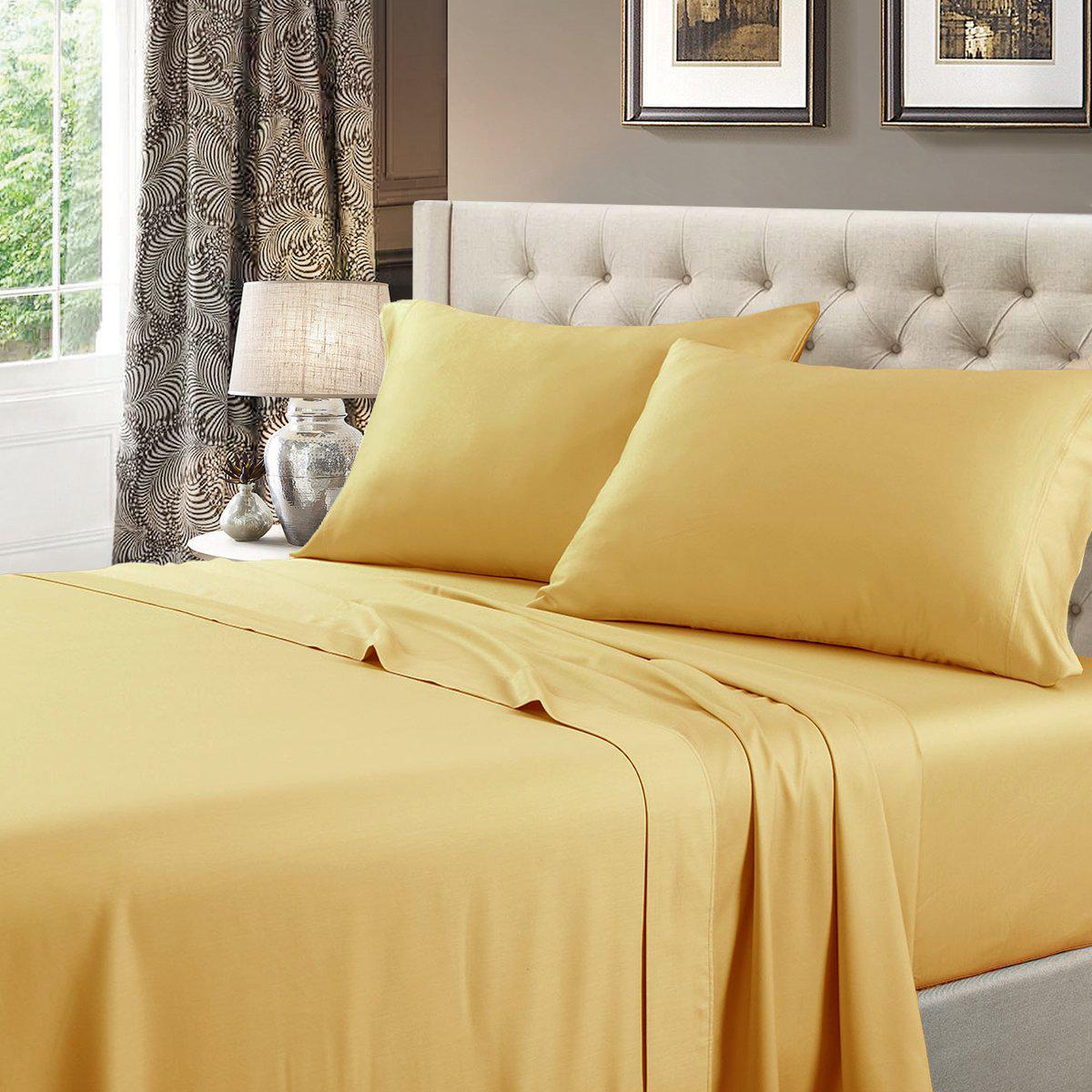 Attached Waterbed Sheet Set Solid 600 Thread Count - Image 5
