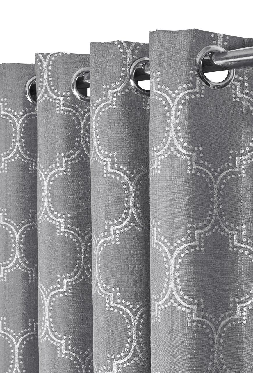100% Blackout Curtain Panels Alana - Woven Jacquard Triple Pass Thermal Insulated (Set of 2 Panels) - Image 3
