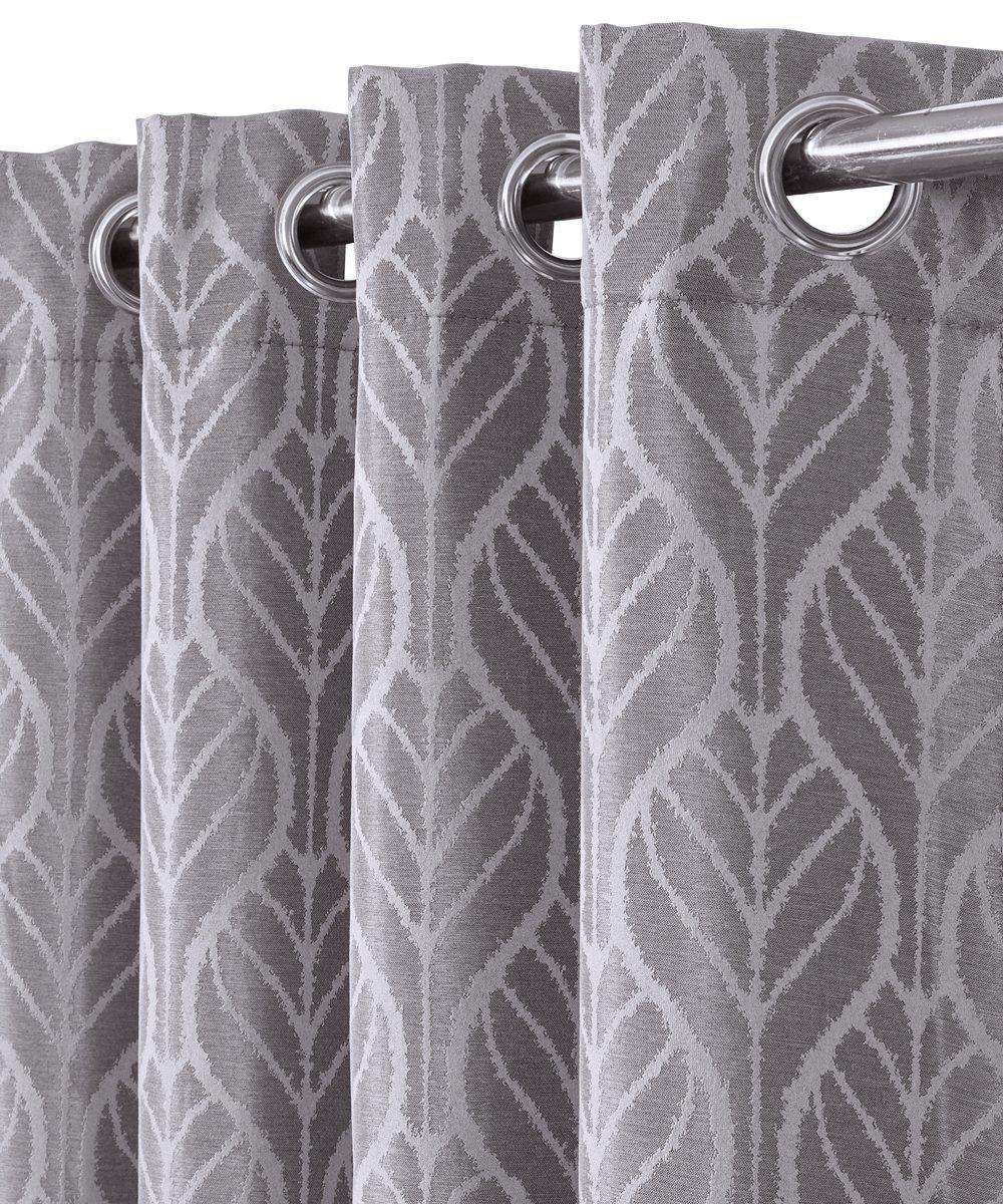Pair Hilton Blackout Curtains Jacquard Thermal Insulated Set of 2 Panels - Image 12
