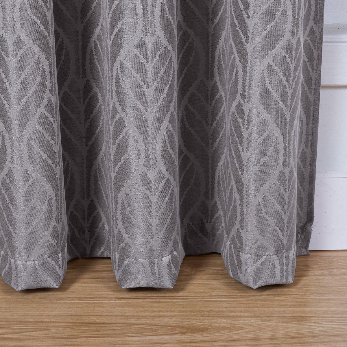Pair Hilton Blackout Curtains Jacquard Thermal Insulated Set of 2 Panels - Image 17
