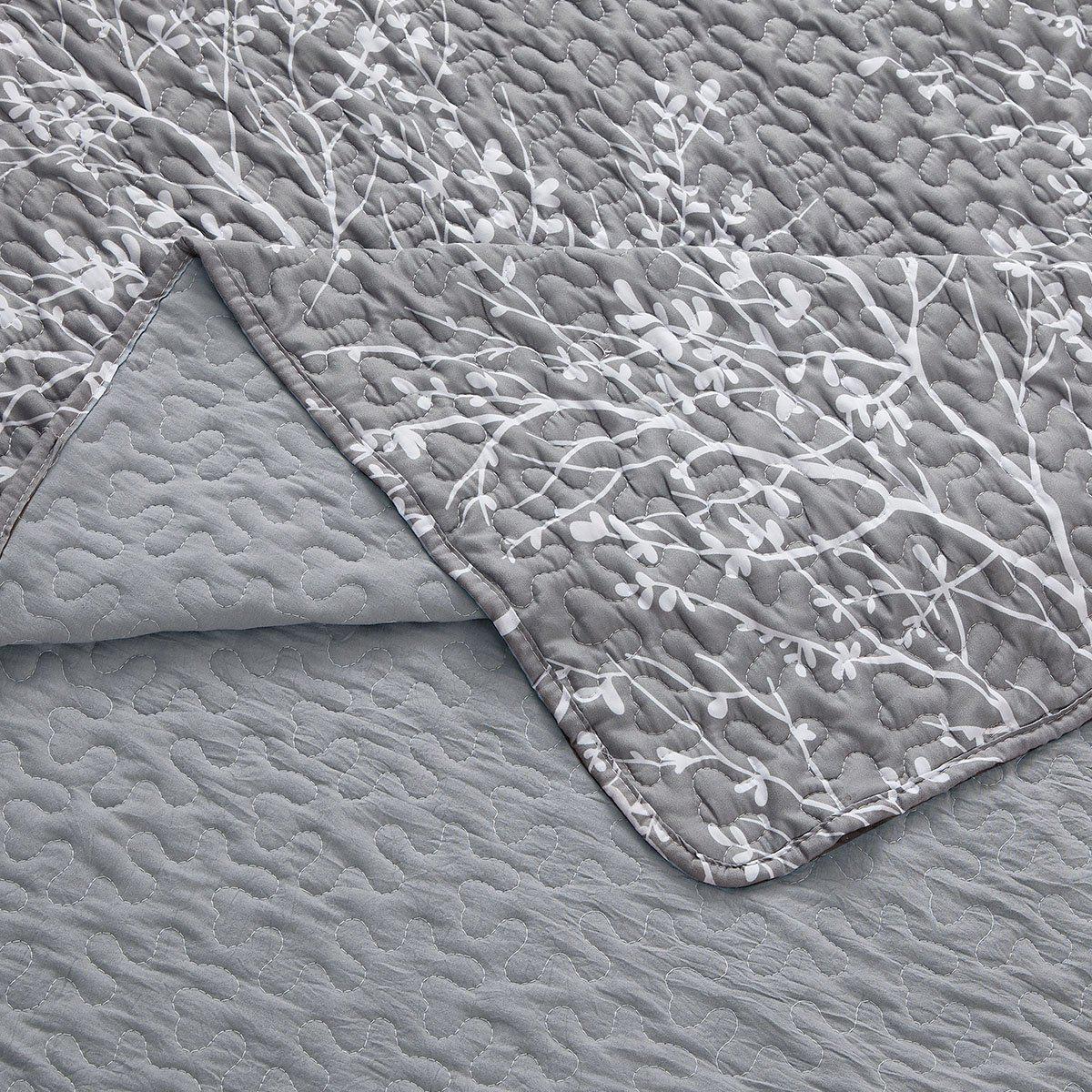 Odette Grey Quilt - Bedspread Set - Image 2