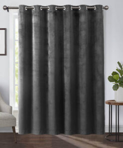 Heavyweight Wide (Width 84-Inches) Velvet Curtains Grommet Top (Single)
