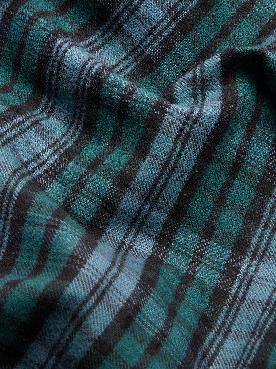 Canopy Heathcliff Plaid Flannel Cotton Duvet Cover - Image 3