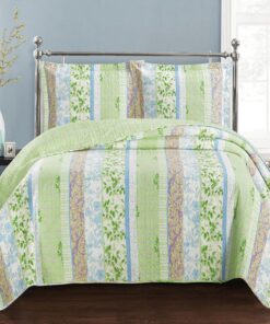 Hayley Spring Reversible Quilt Set in Full/Queen. King/CalKing