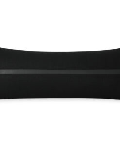 Antibes. All Black. Large Lumbar Pillow