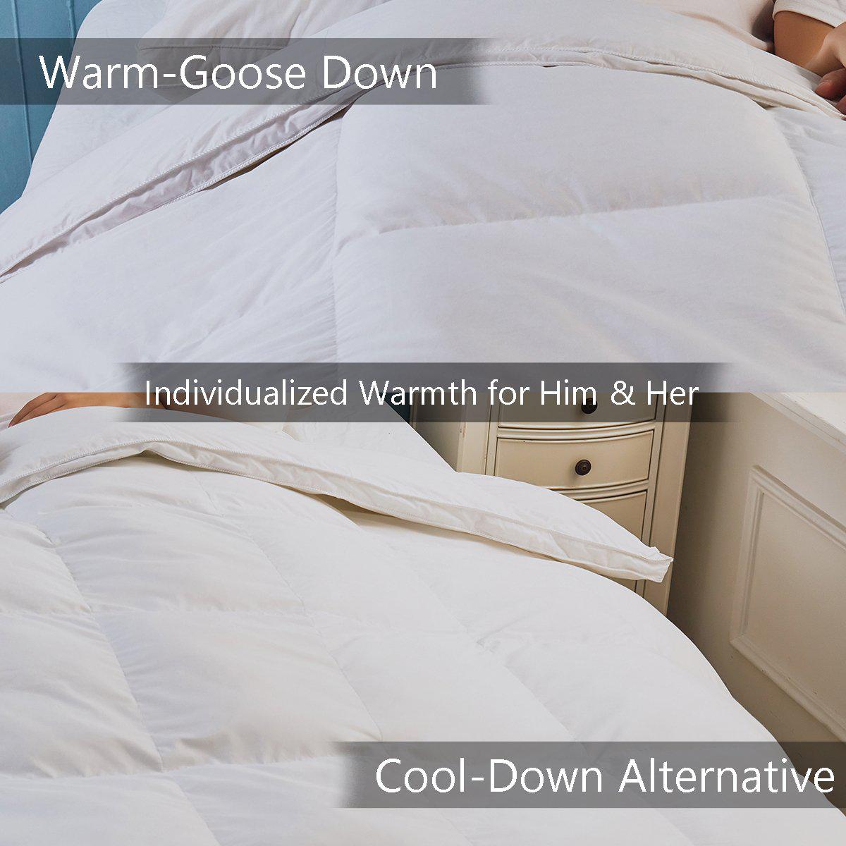 Duet Goose Comforter Individualized Warmth for Him & Her - Image 2