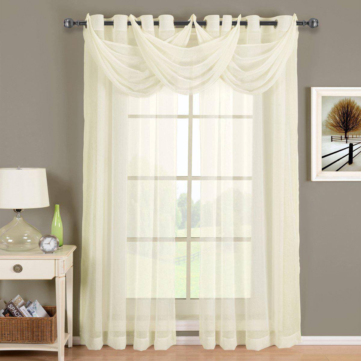 Abri Grommet Crushed Sheer Curtain Panel (Single) - Image 5