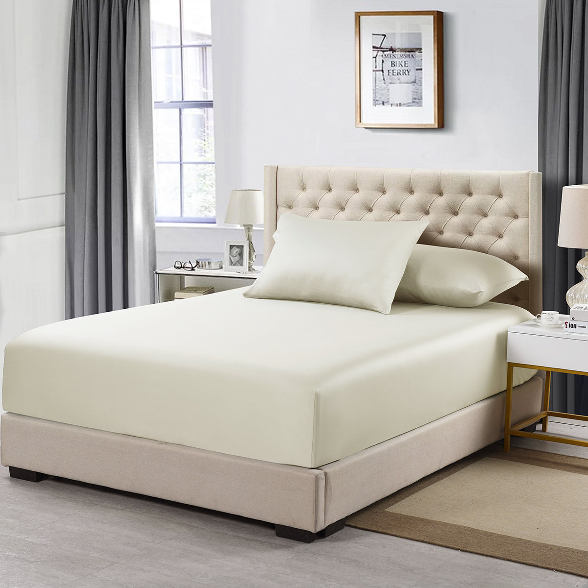 Low Profile Fitted Sheet (7-10 Inches) USA Luxurious 500 Cotton Sateen - Image 11