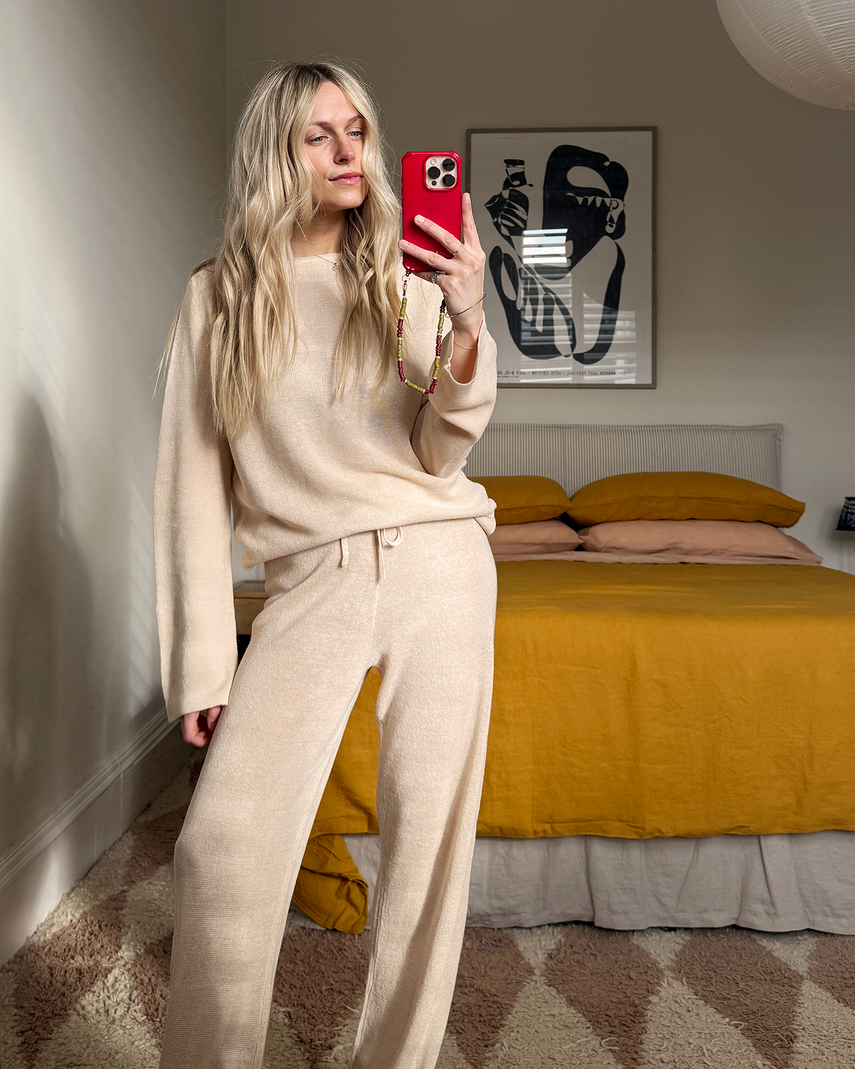 Veranda Linen Knit Sweater in Oatmeal - Image 6