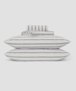 Ivory Kemptown Stripe Linen Blend Sheet Set