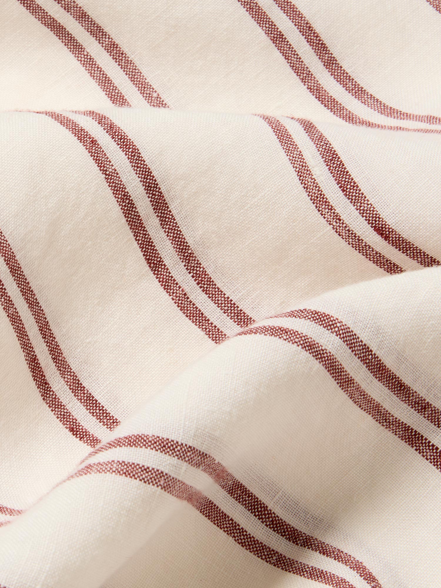Rhubarb Kemptown Stripe Linen Blend Duvet Cover - Image 4