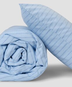 Pale Blue Favorite Shirt Stripe Kids Cotton Bedding Set