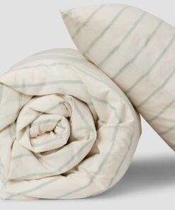 Mellow Green Slumber Stripe Kids Cotton Bedding Set