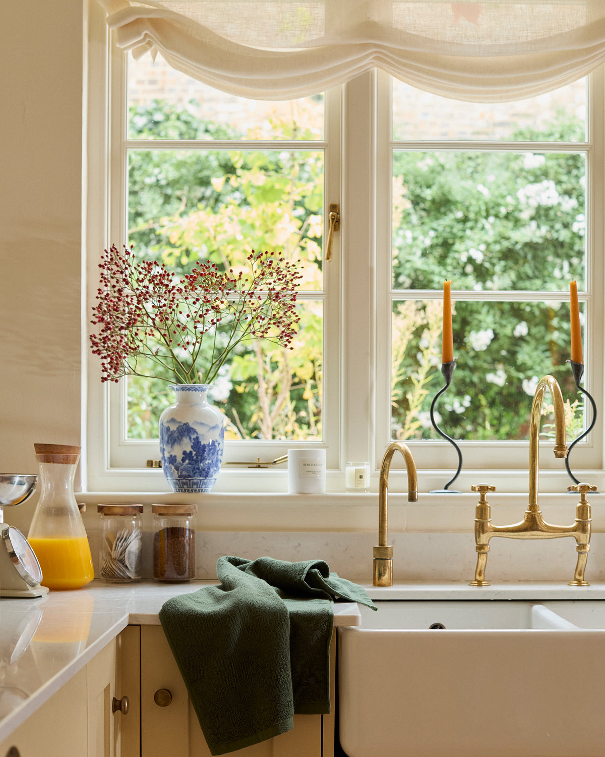 Moss Cotton Terry Hand Towel - Image 2