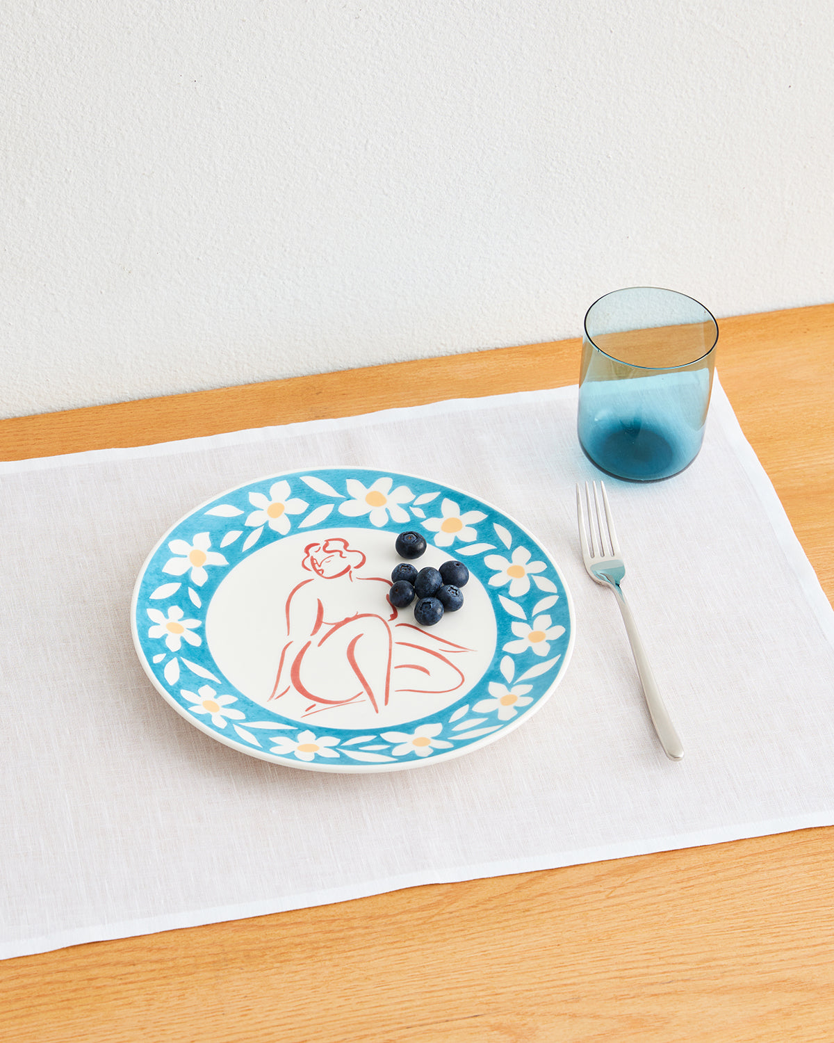 Liv & Dom x Bed Threads 'Blossom' Ceramic Dinner Plate - Image 2