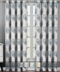 Lafayette Window Curtains Panels With Grommets ( Set of 2 Panels )