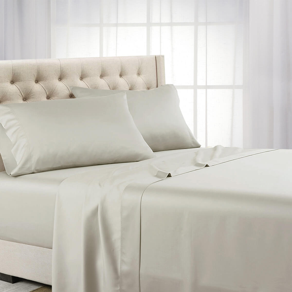 Olympic Queen Sheet Set - Solid 600 Thread Count - Image 30