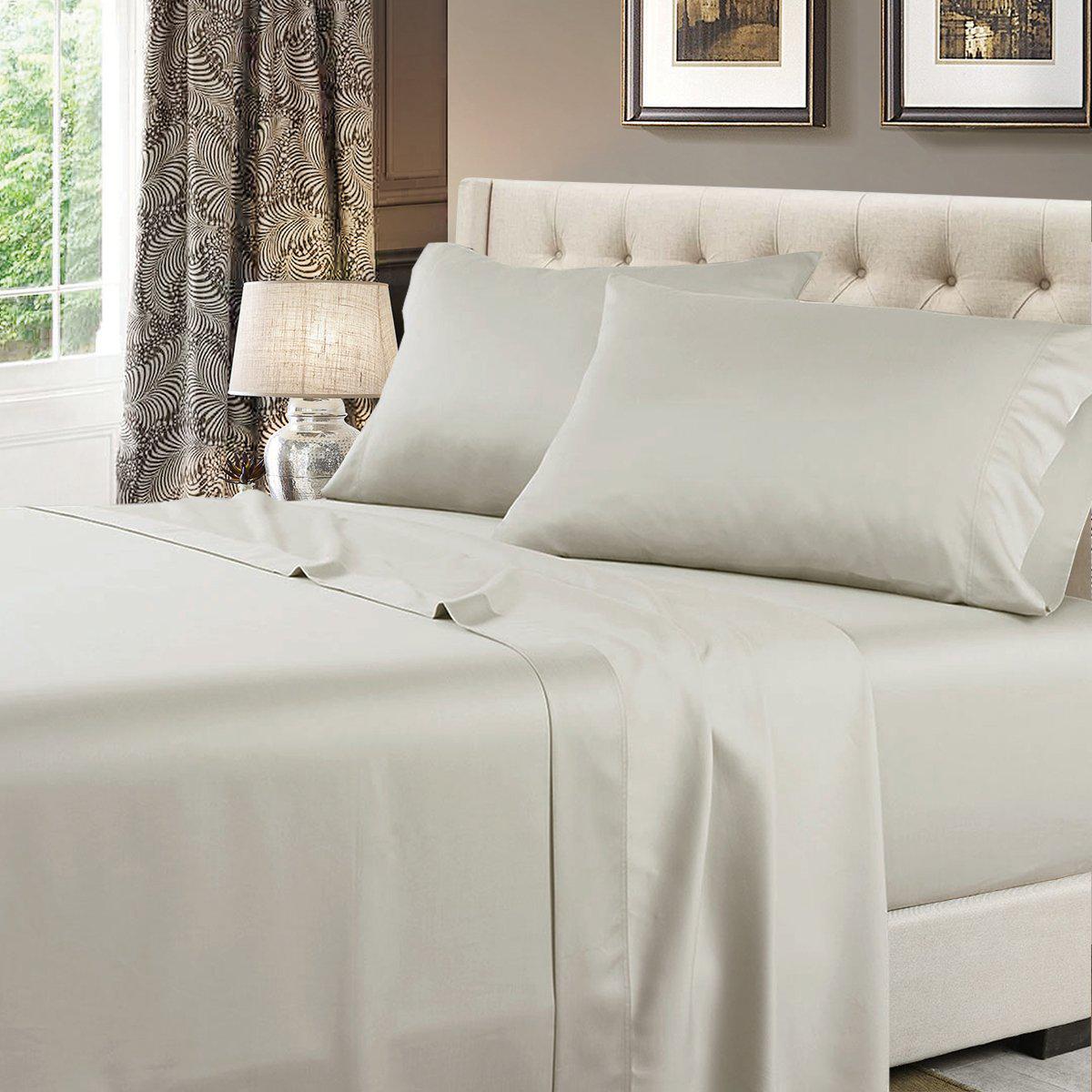Attached Waterbed Sheet Set Solid 600 Thread Count - Image 31