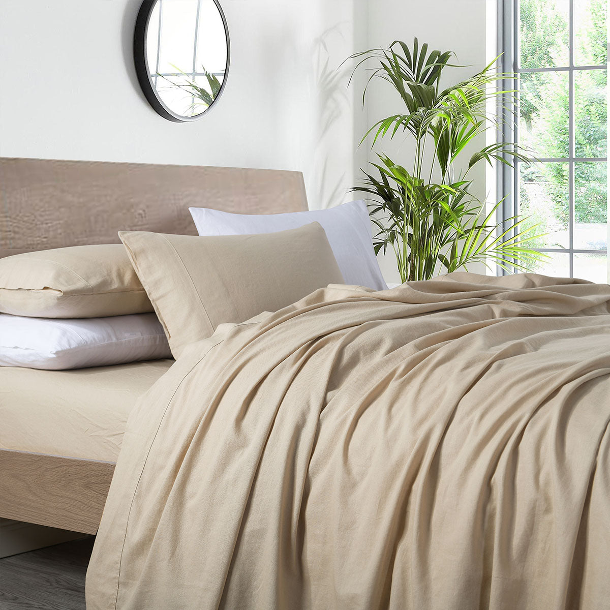 Pre-Washed Belgian Flax Linen Cotton Pillowcases (Pair) - Image 8