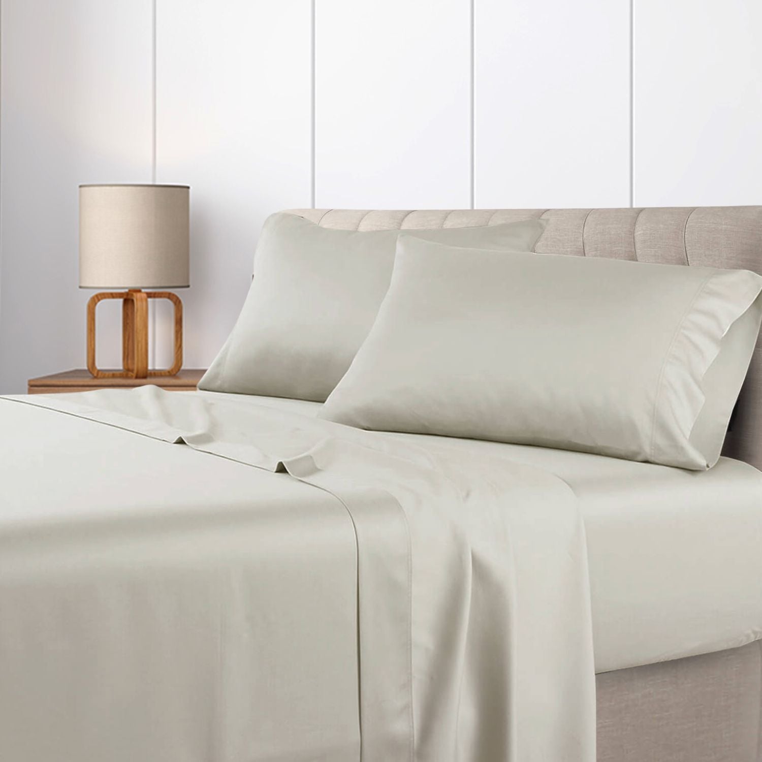 Low Profile Sateen Sheet Set (6-10 Pockets) - 100% Cotton 300 Thread Count - Image 7