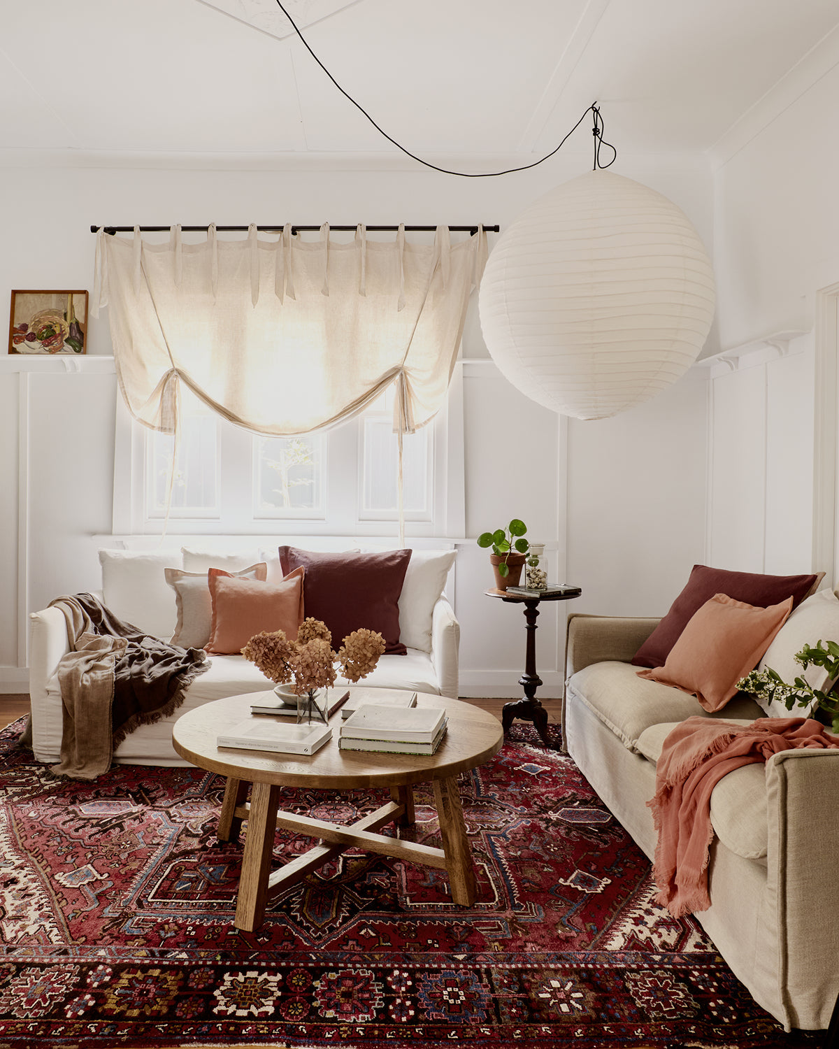 Terracotta & Hazelnut 100% French Flax Linen Muslin Throw - Image 5