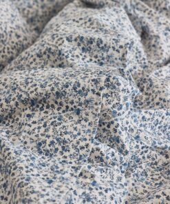 Blue Mini Meadow Cotton Flat Sheet
