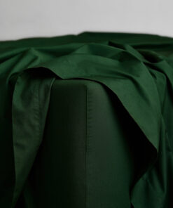Moss Organic Cotton Percale Fitted Sheet